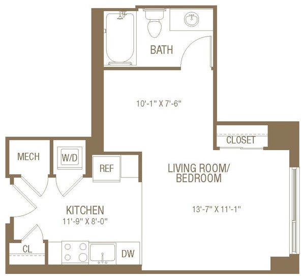 0A AHP Floor Plan at 8421 Broad