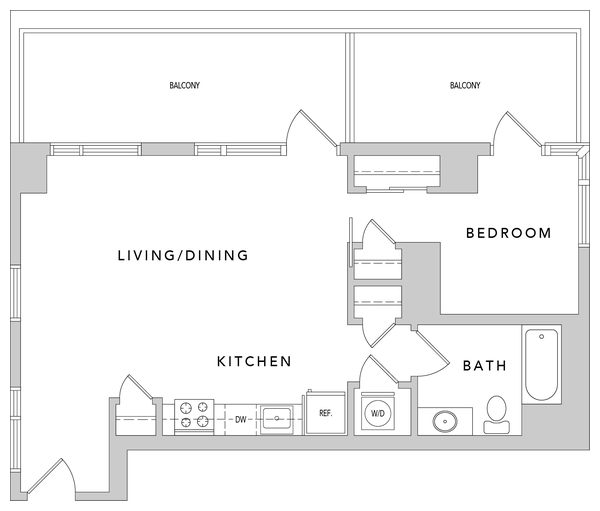 1S AHP Floor Plan at Mosso