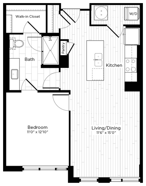 1G-L MPDU Floor Plan at Thayer + Spring