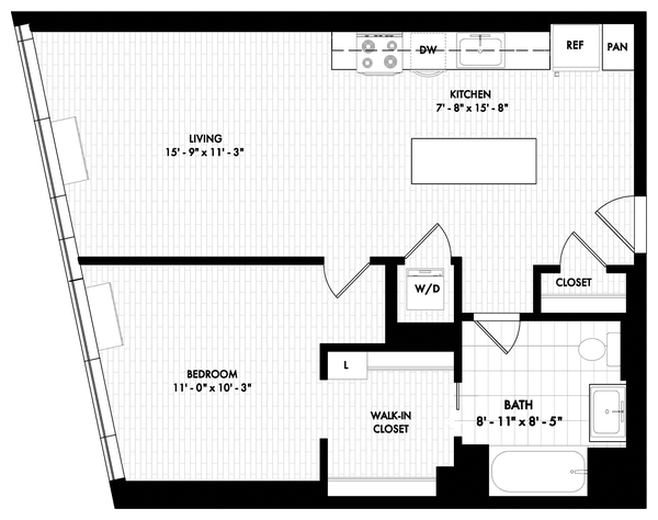 1K South AHP Floor Plan at VYV