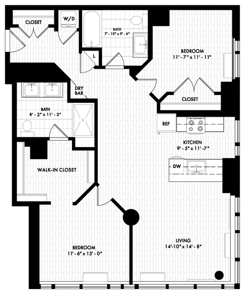 2E South AHP Floor Plan at VYV