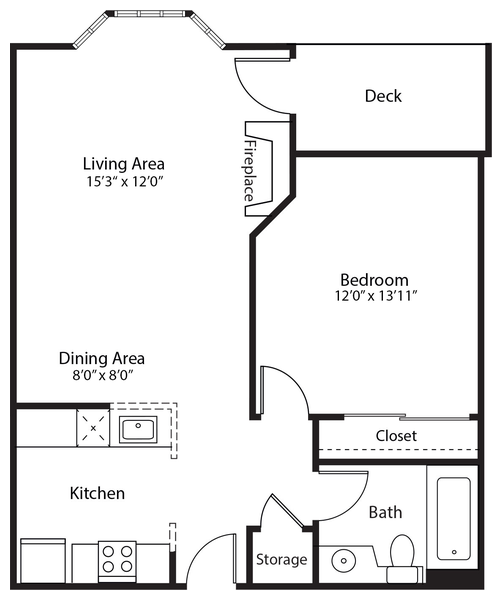 Union S-BMR Floor Plan at Bayside Village
