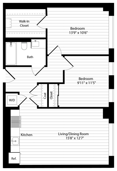 2A AHP Floor Plan at Estate