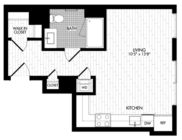 0B-A AHP Floor Plan at Guild