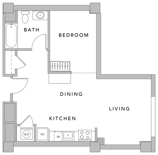 0E AHP Floor Plan at Mosso