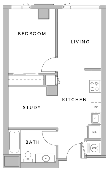 1C AHP Floor Plan at Mosso