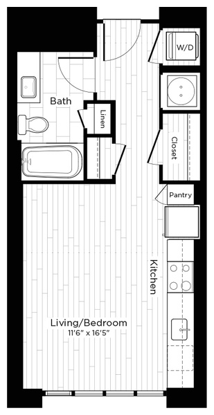 0C MPDU Floor Plan at Thayer + Spring