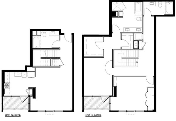 Penthouse 3303 Floor Plan at The Merian