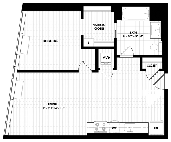 1B South AHP Floor Plan at VYV