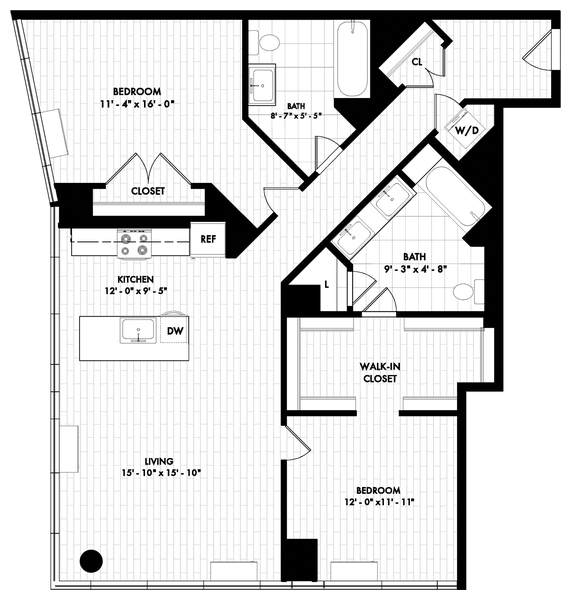 2D South AHP Floor Plan at VYV