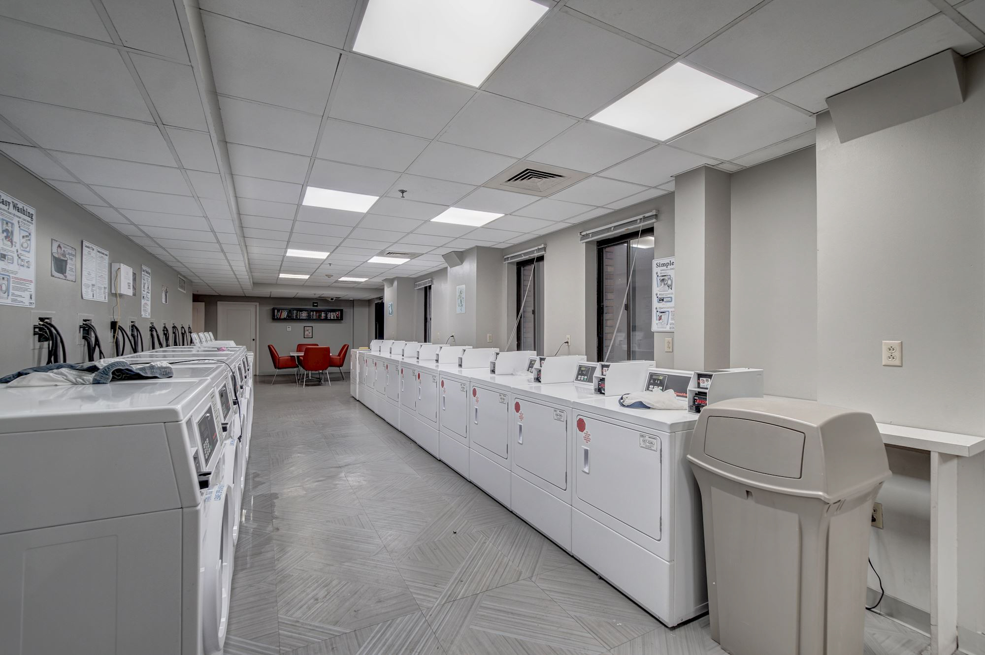 Laundry room at The Drake in Philadelphia, PA