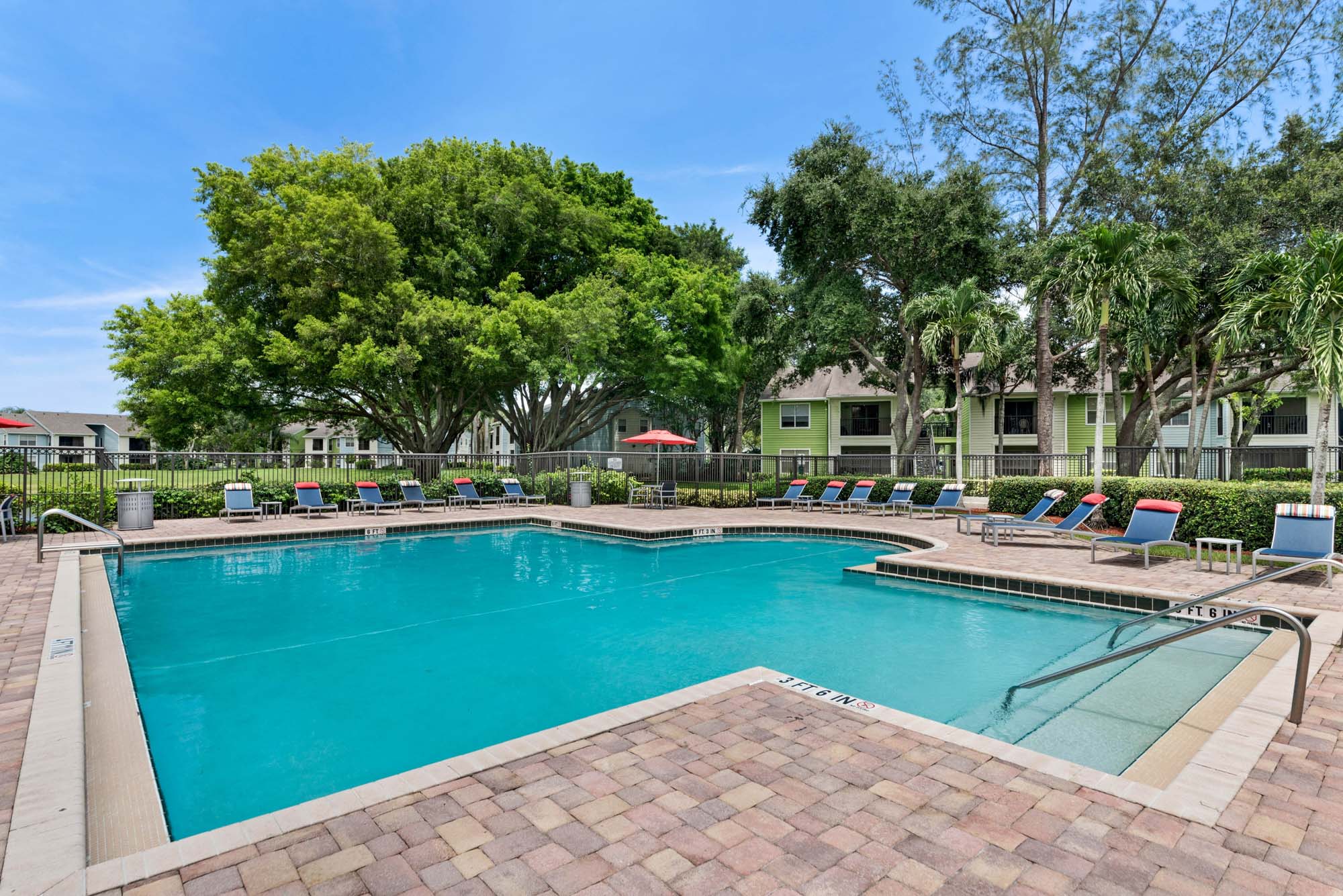 The pool at Turtle Cove in West Palm Beach, FL.