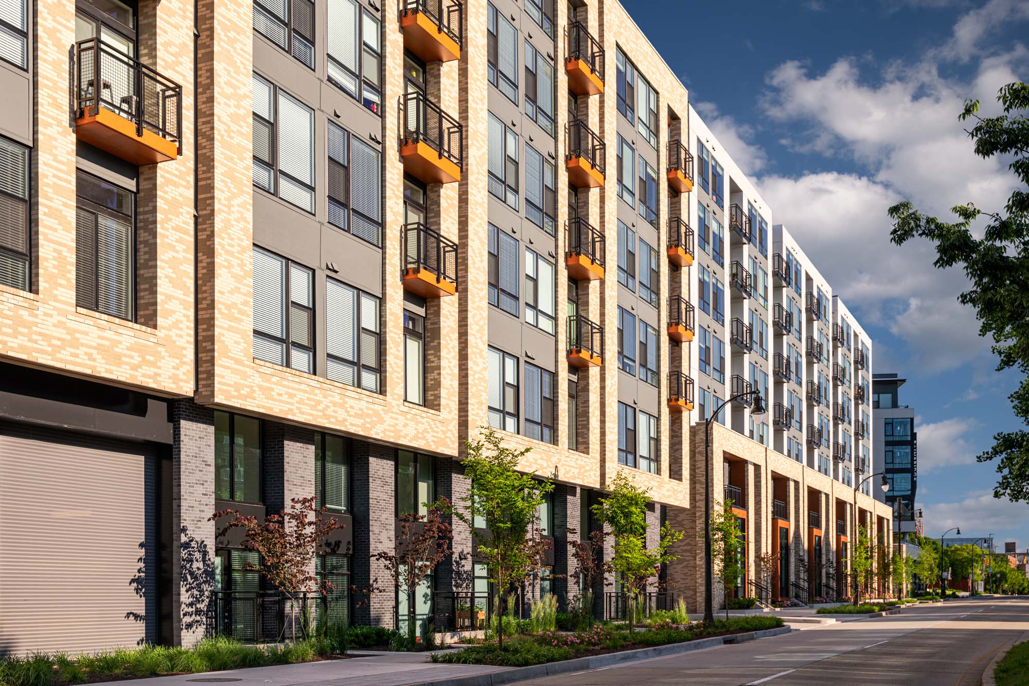 The exterior of 1110 Key Federal Hill apartments in Baltimore, Maryland.