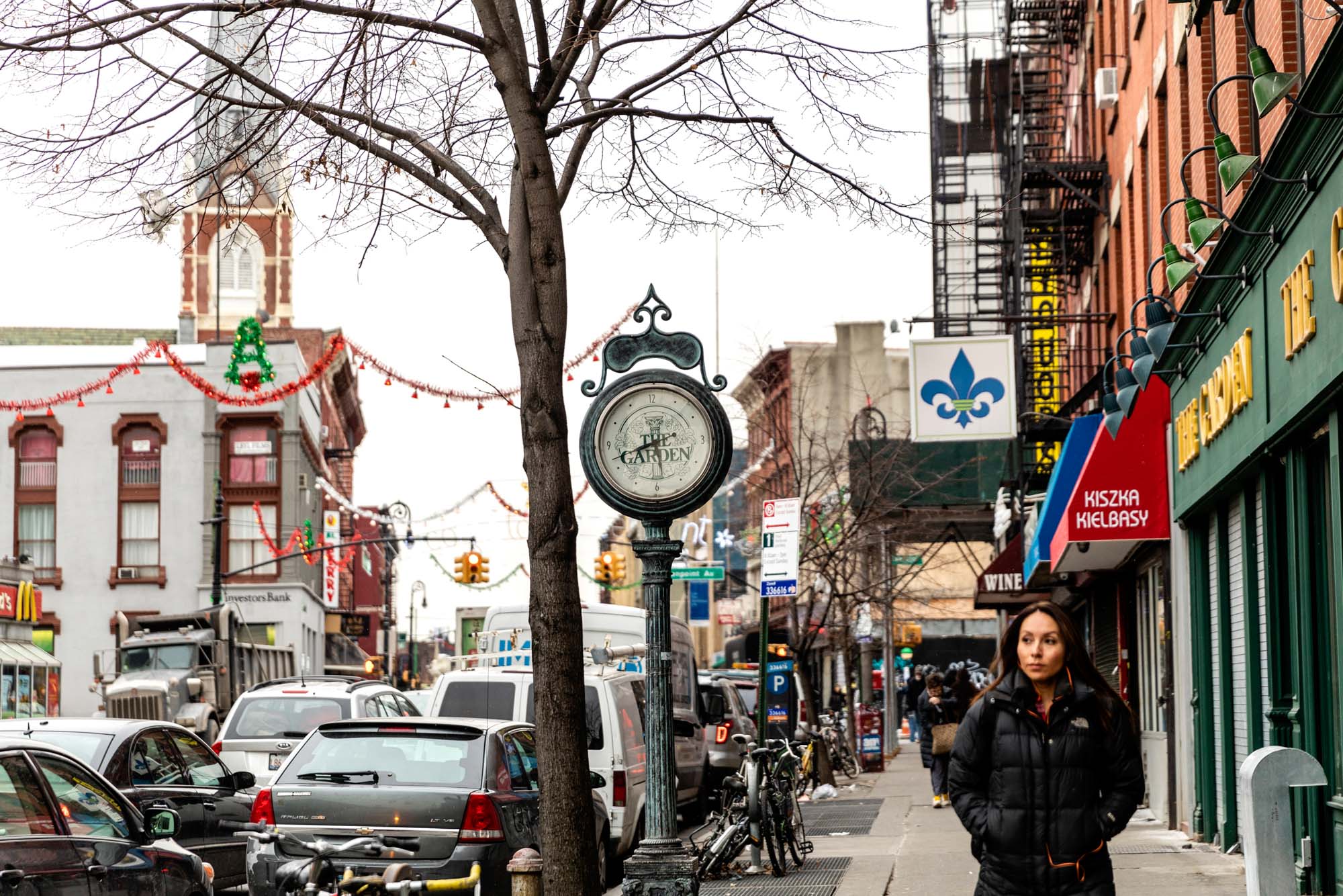 A street near One Blue Slip in Greenpoint, Brooklyn.