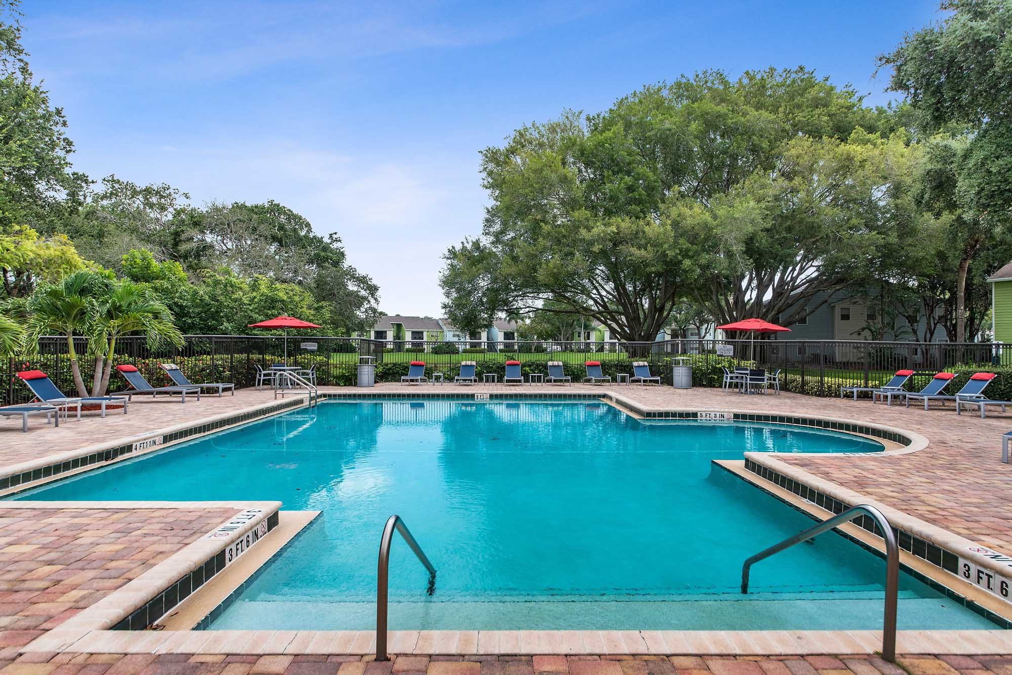 The pool at Turtle Cove in West Palm Beach, FL.