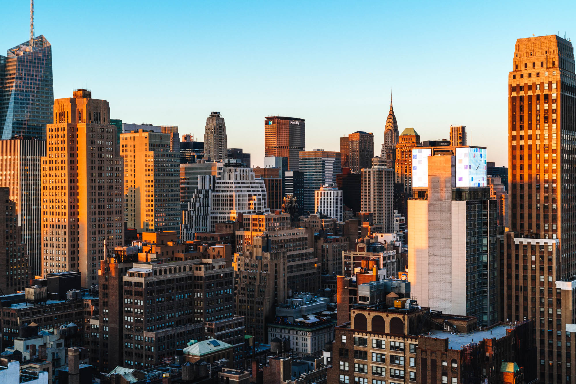 The Manhattan, NYC skyline.