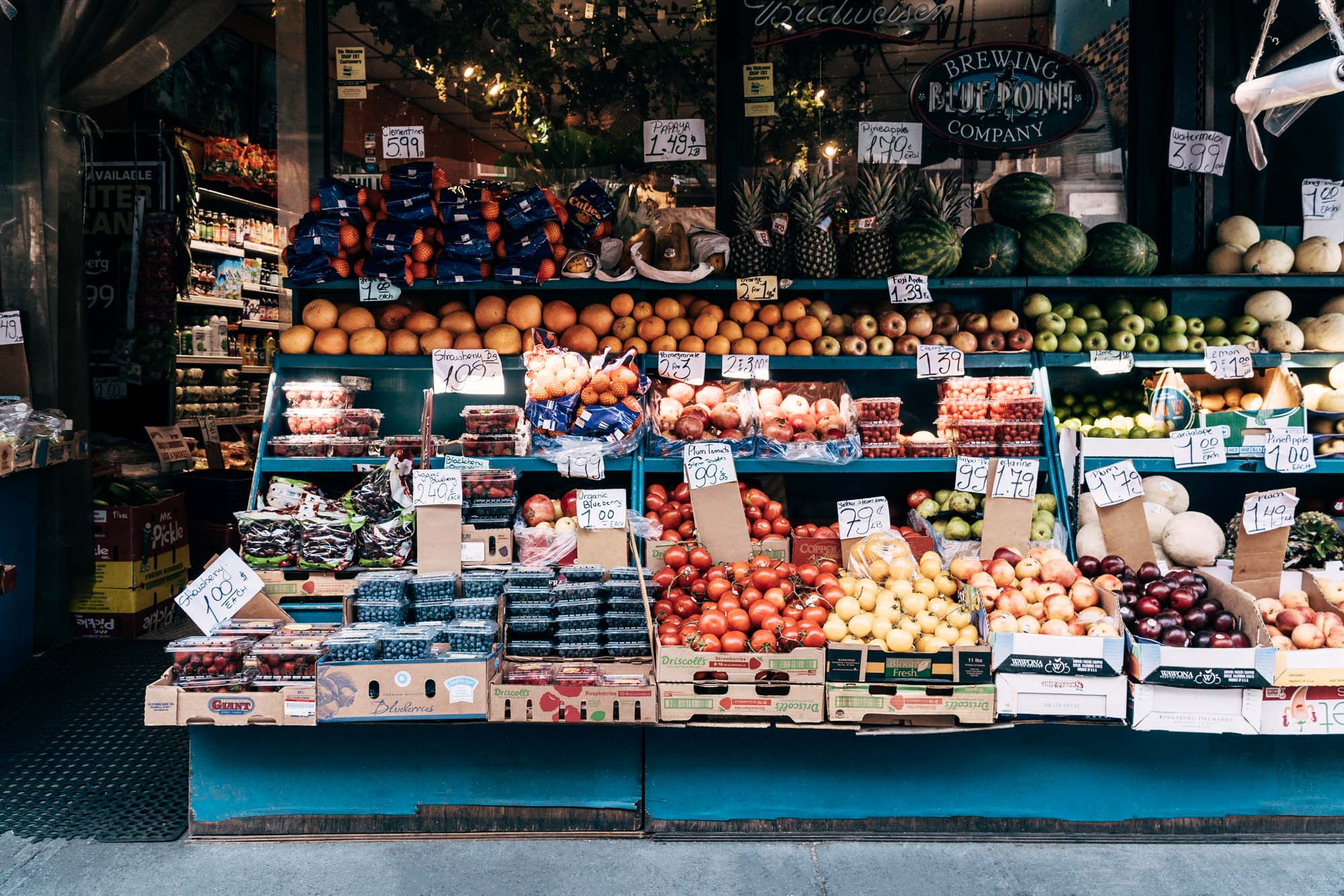 A store near One Blue Slip in Greenpoint, Brooklyn.