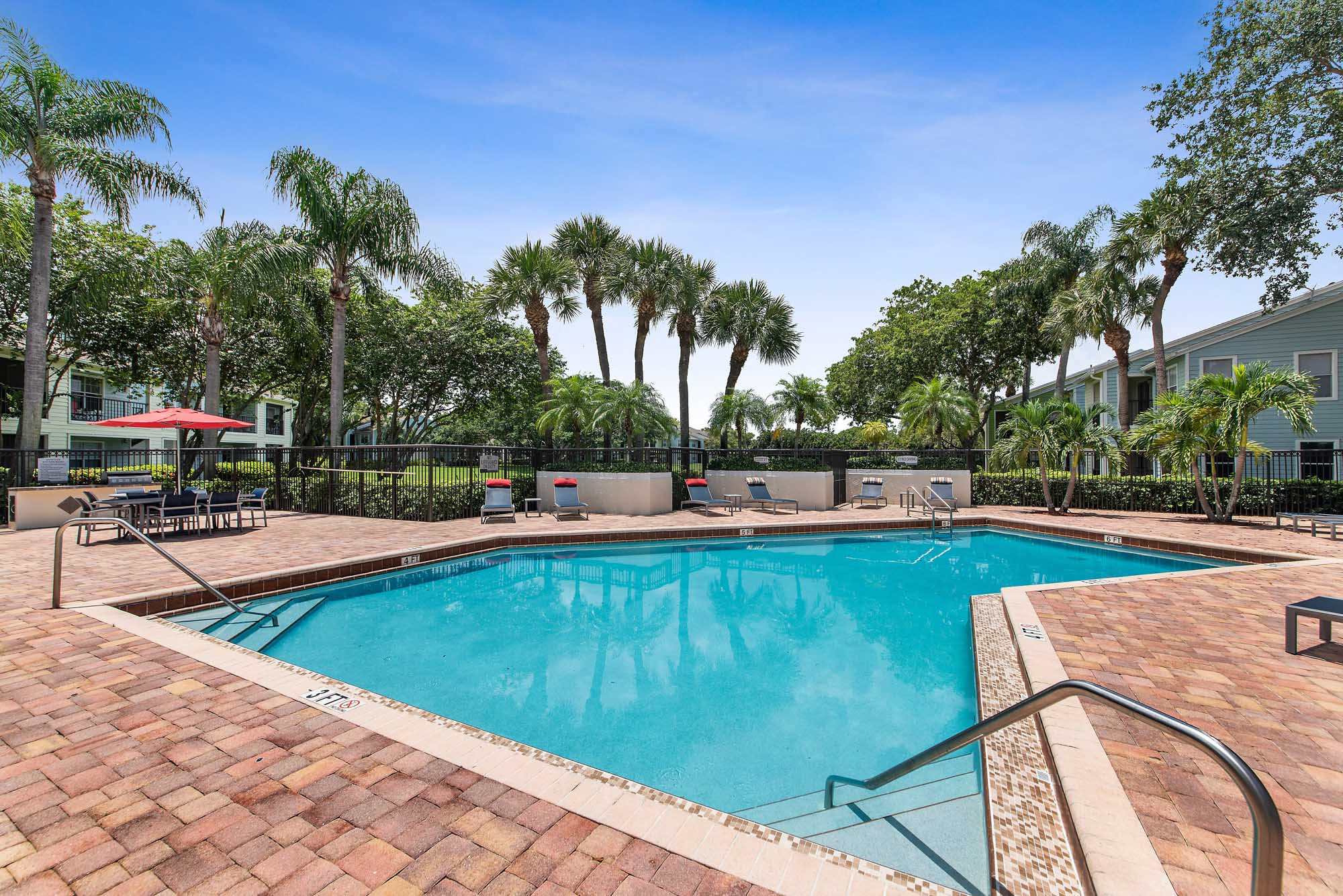 The pool at Turtle Cove in West Palm Beach, FL.