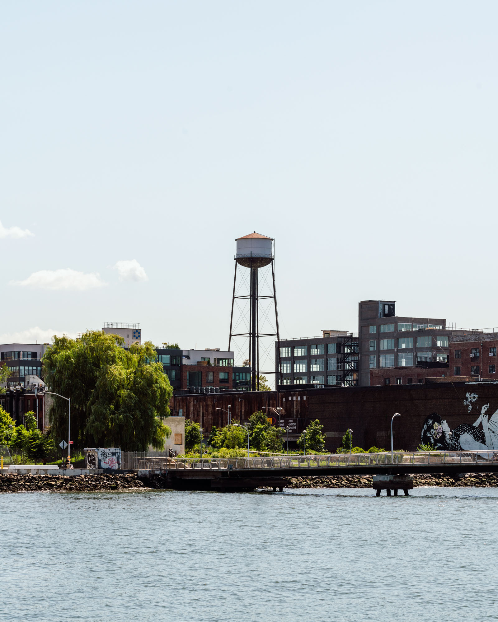 A park near One Blue Slip in Greenpoint, Brooklyn.