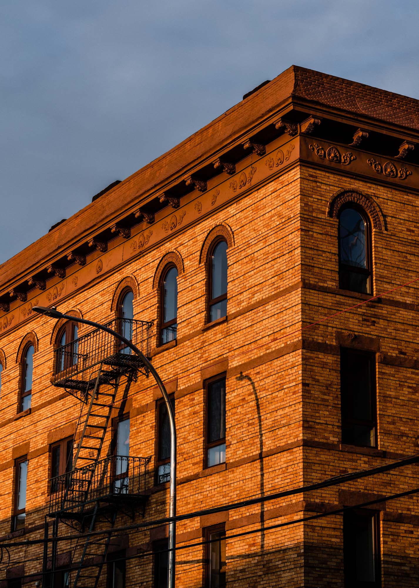 Stunning architecture in Greenpoint Landing near Two Blue Slip apartments.