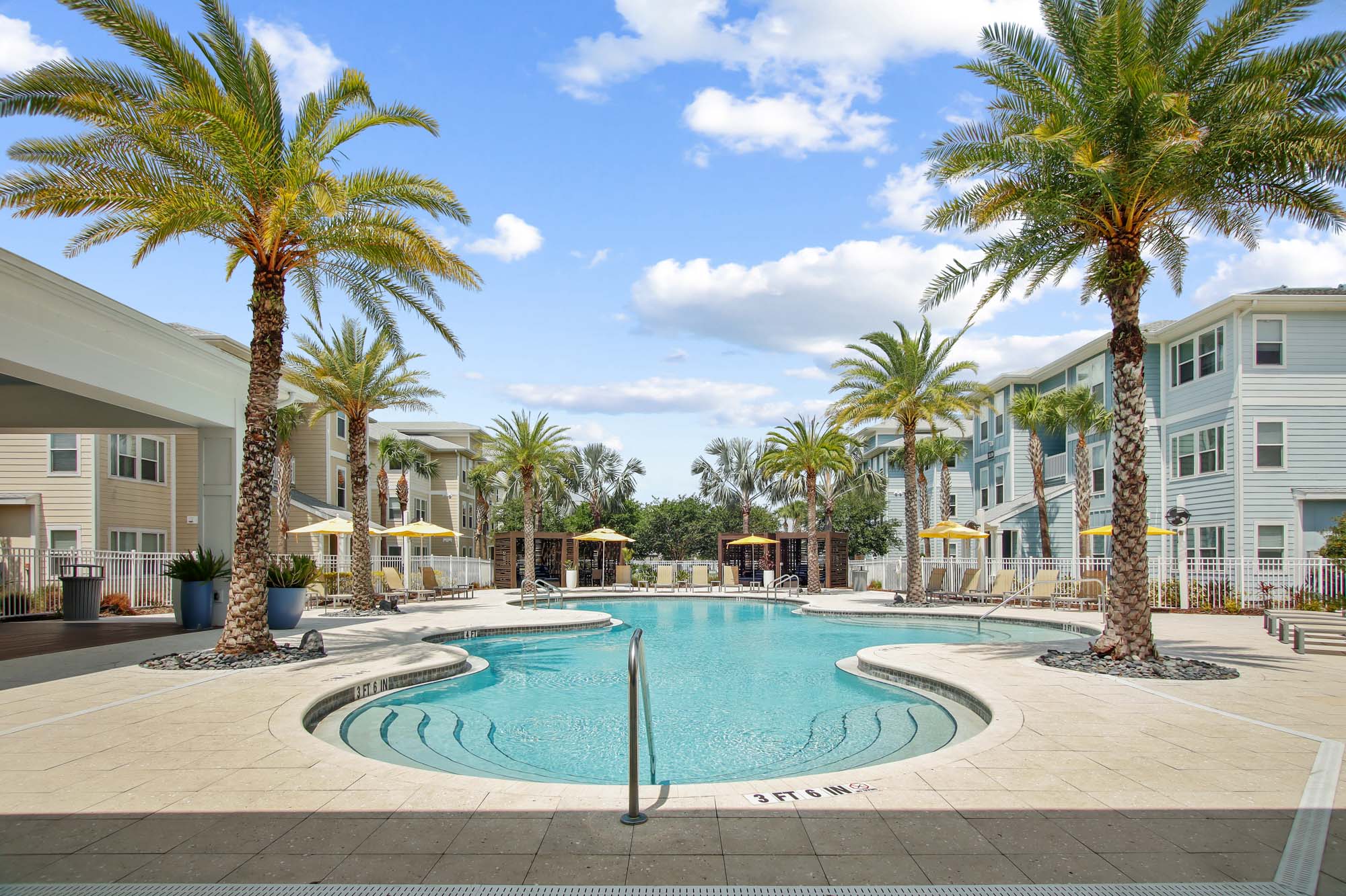 The pool at Domain apartments in Kissimmee, Florida.