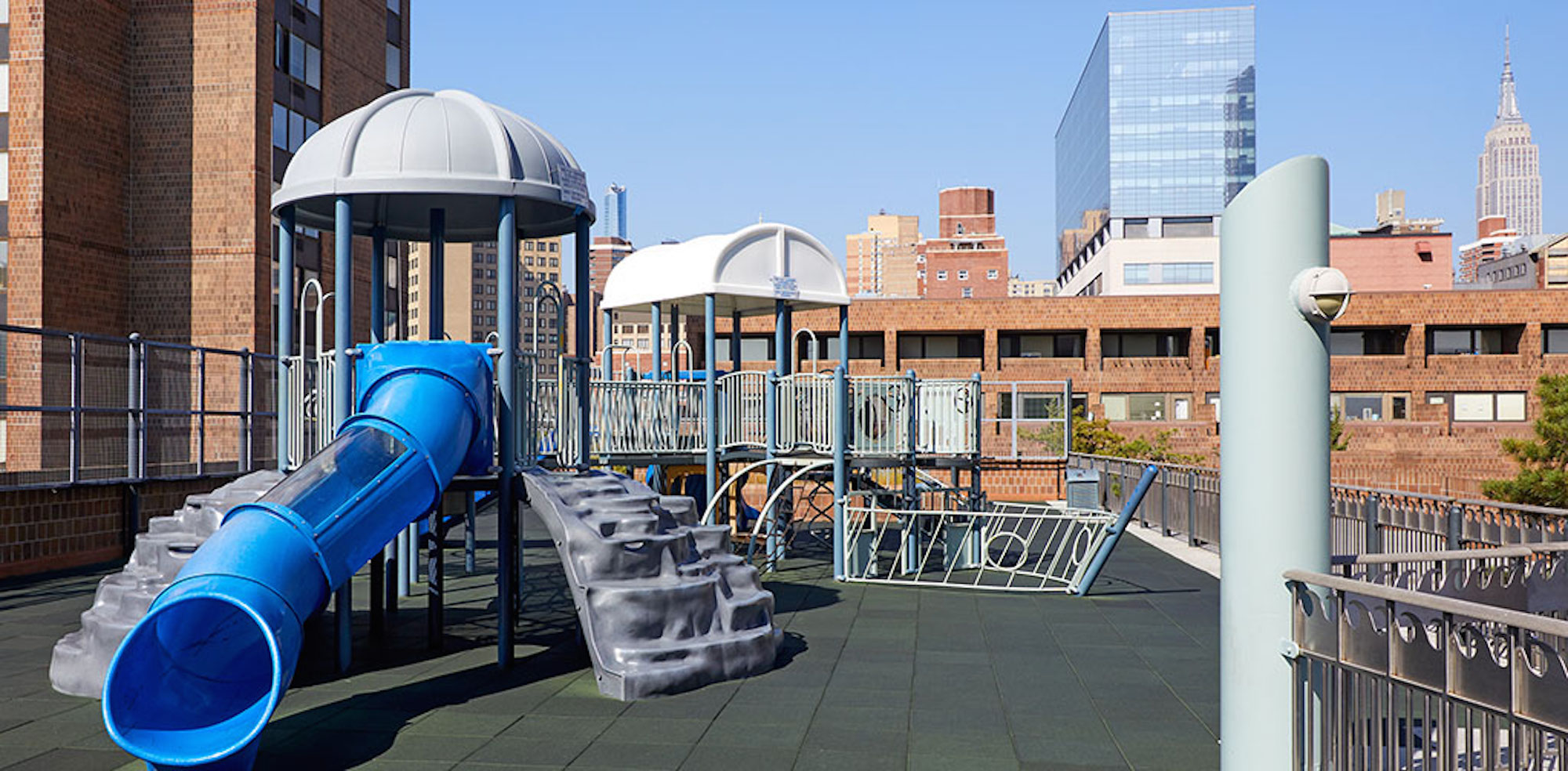 A playground at Waterside Plaza apartments in Manhattan.