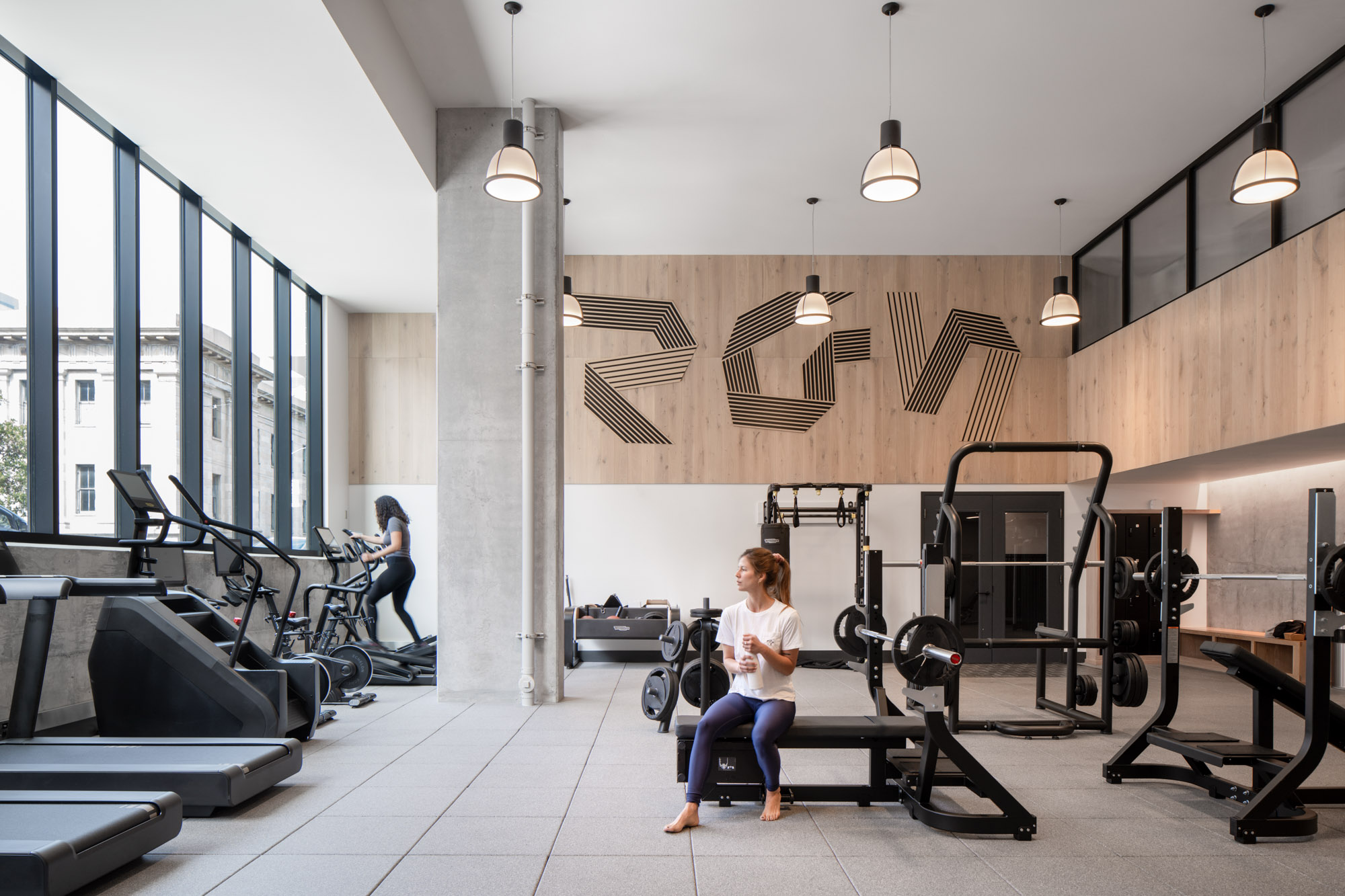 The fitness center in The George in San Francisco.