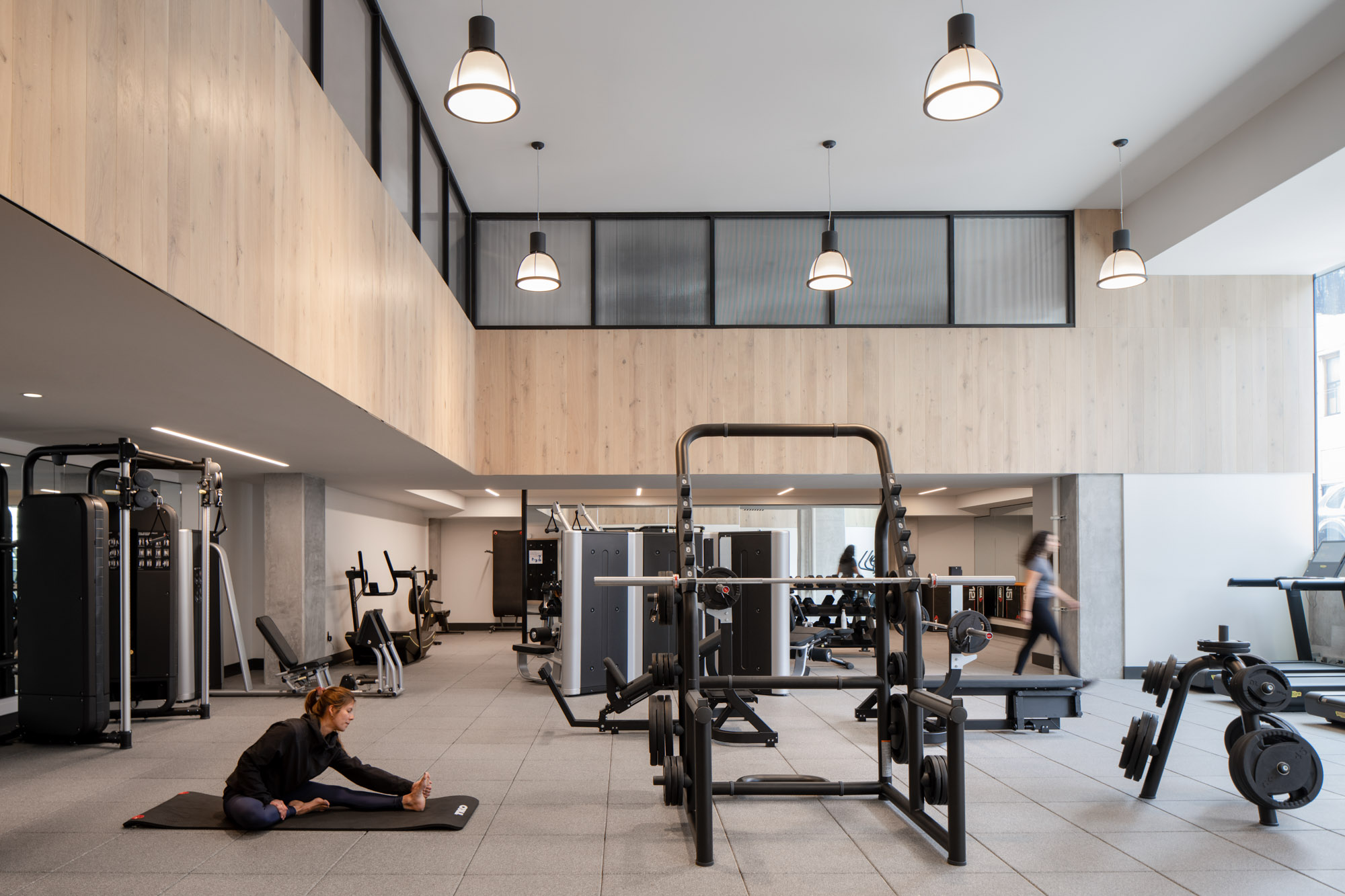 The fitness center in The George in San Francisco.