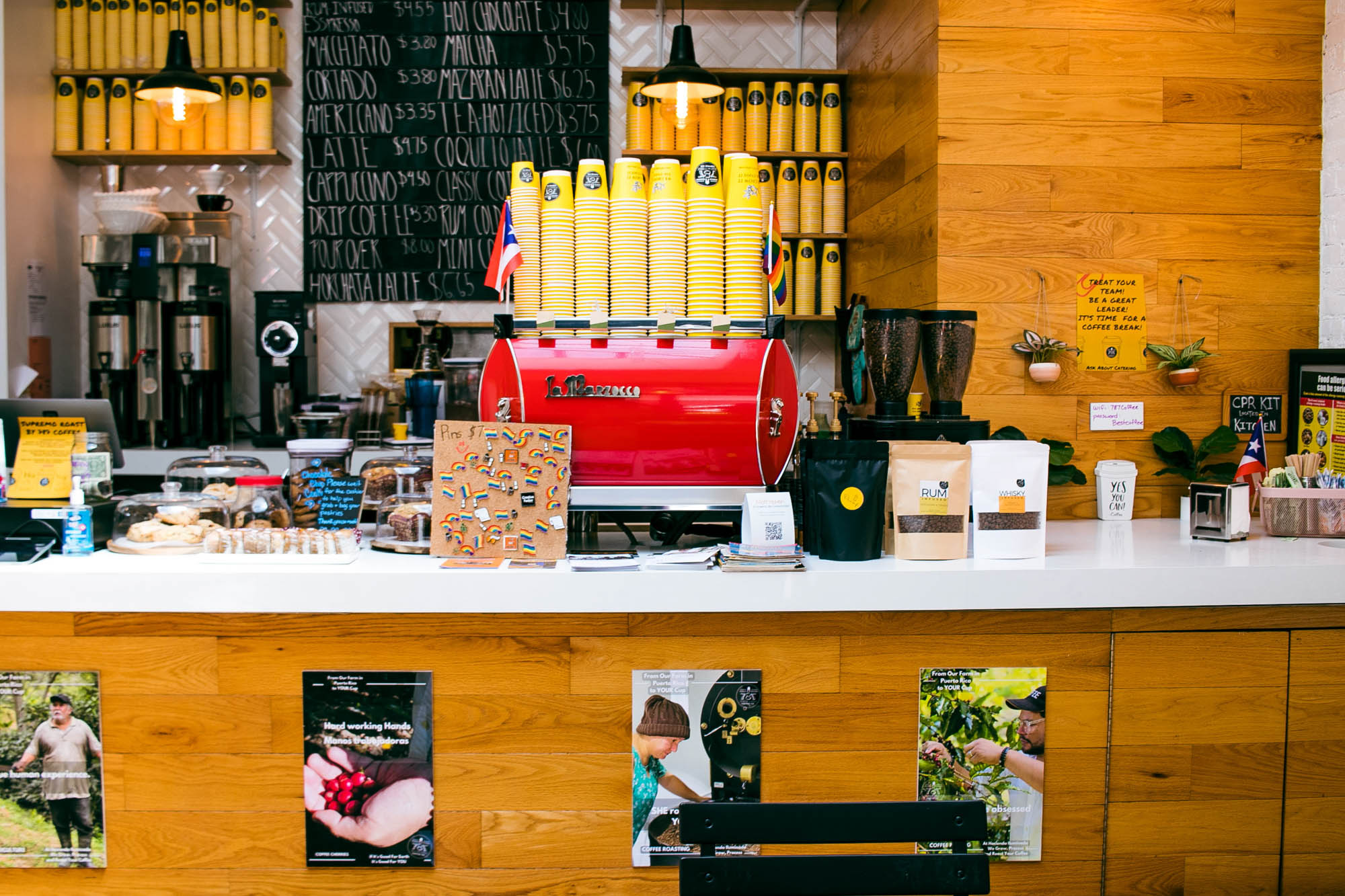 A coffee shop near Third at Bankside in the Bronx, NY.