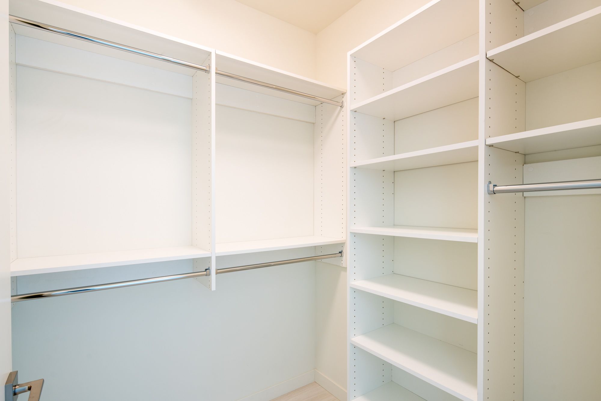 The closet in an Atelier apartment in downtown Los Angeles.