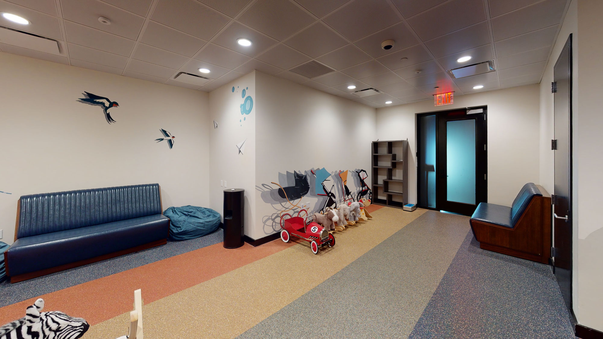 The playroom in The Eugene apartment in Manhattan, New York.