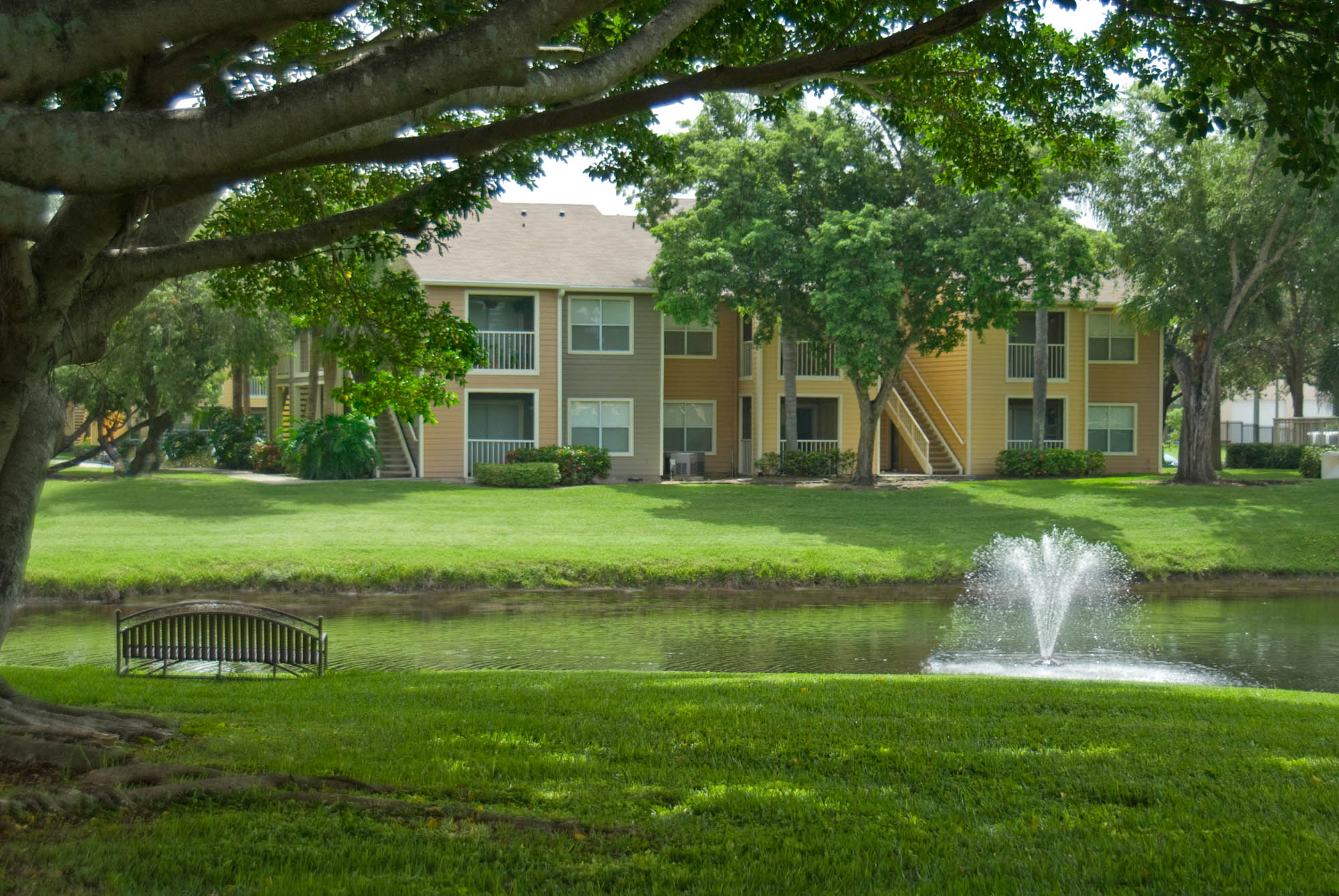 The lake at Turtle Cove in West Palm Beach, FL.