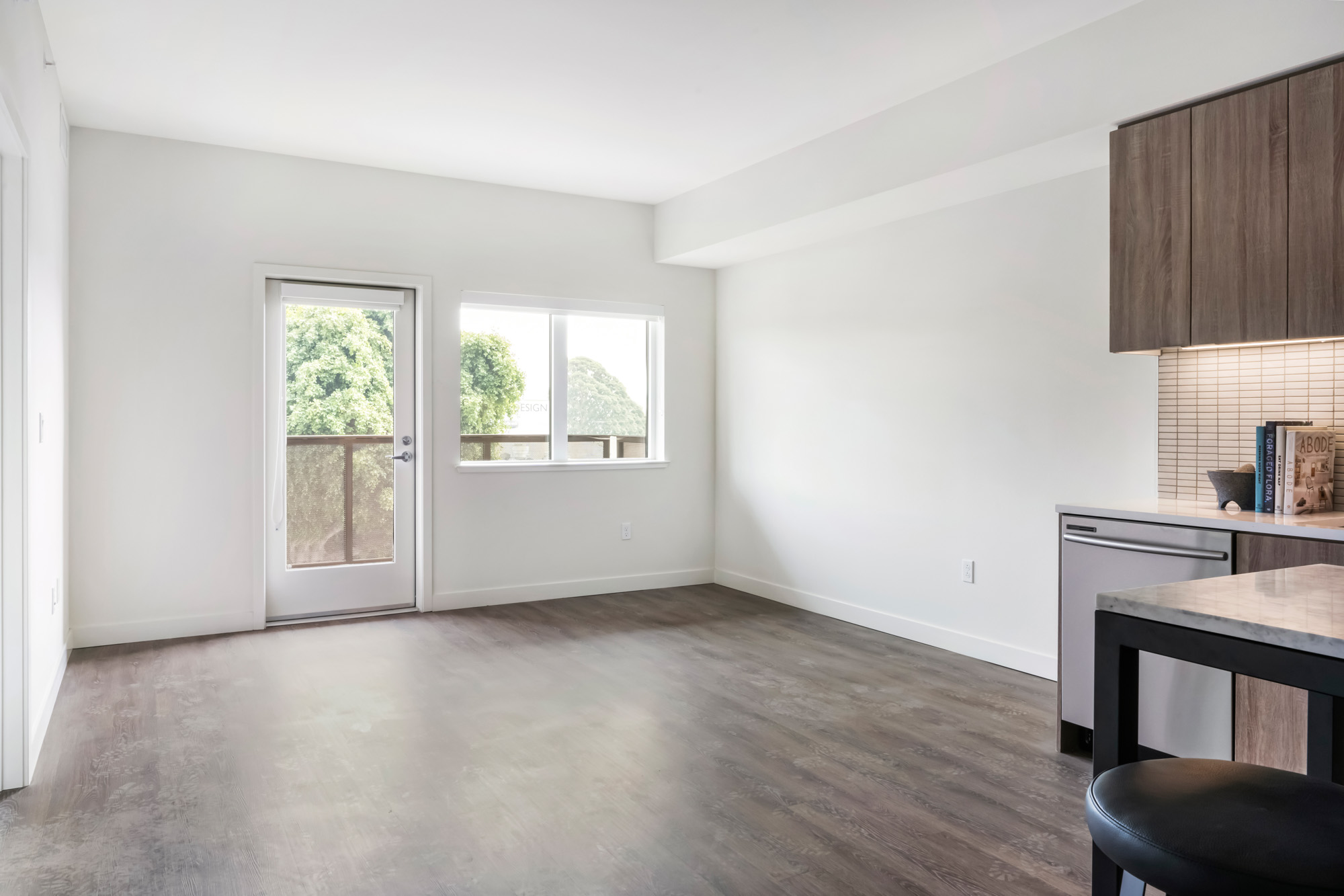 A living area at Webster Eleven in East Bay, San Francisco.