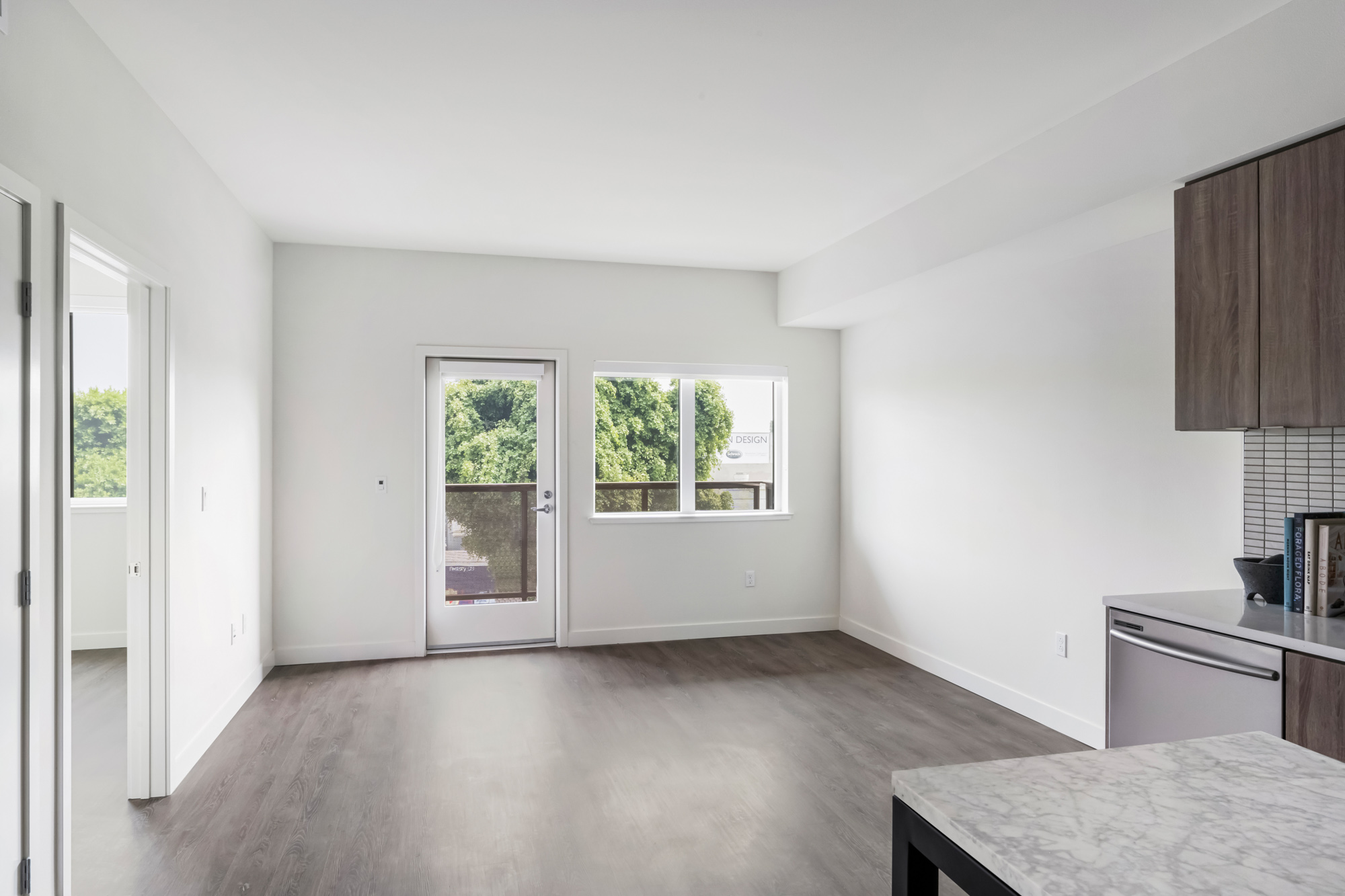 A living area at Webster Eleven in East Bay, San Francisco.