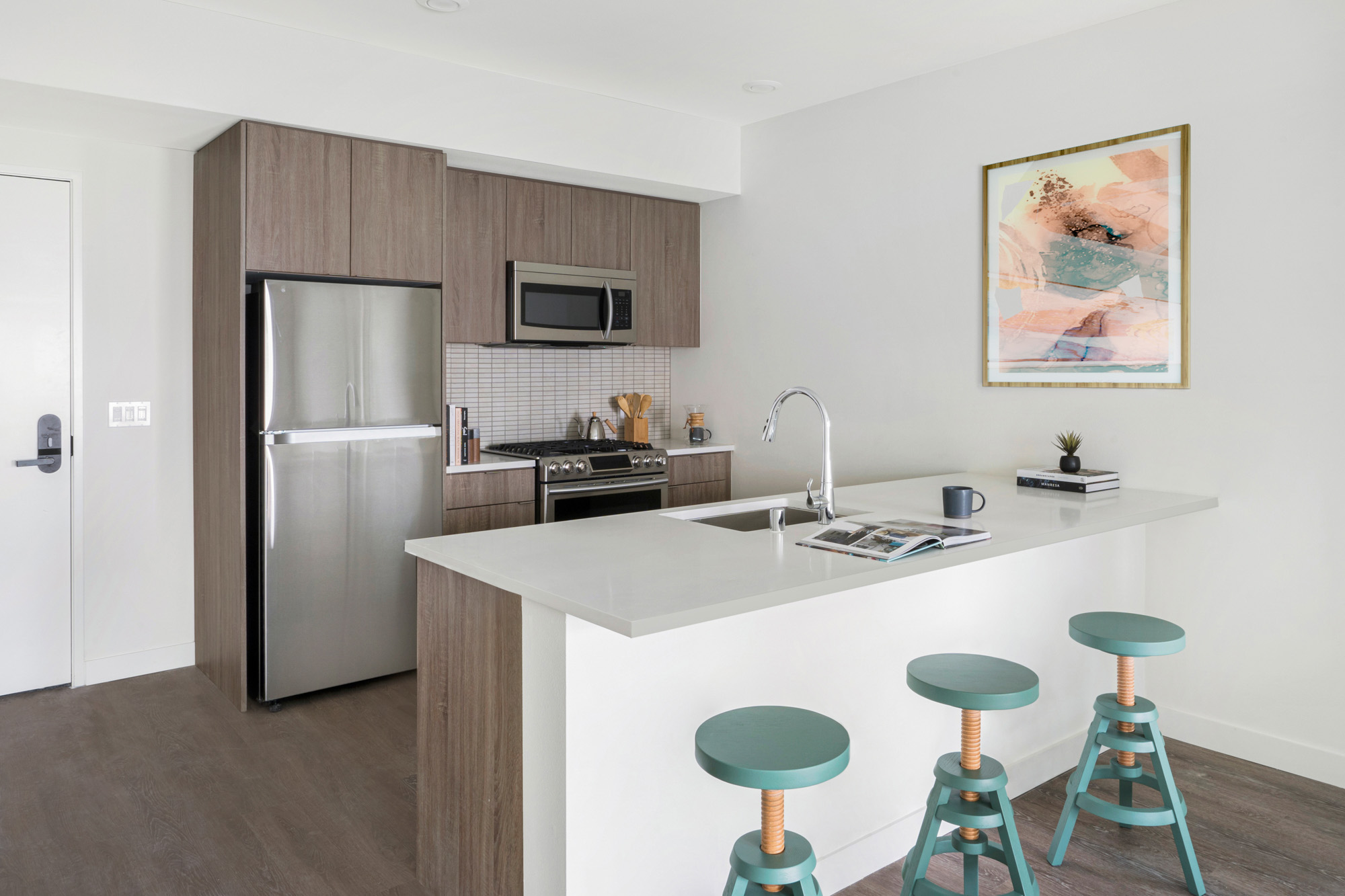 A kitchen at Webster Eleven in East Bay, San Francisco.