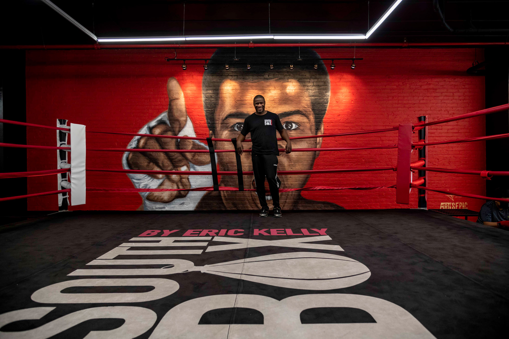 A boxing gym near Lincoln at Bankside in the Bronx, NY.