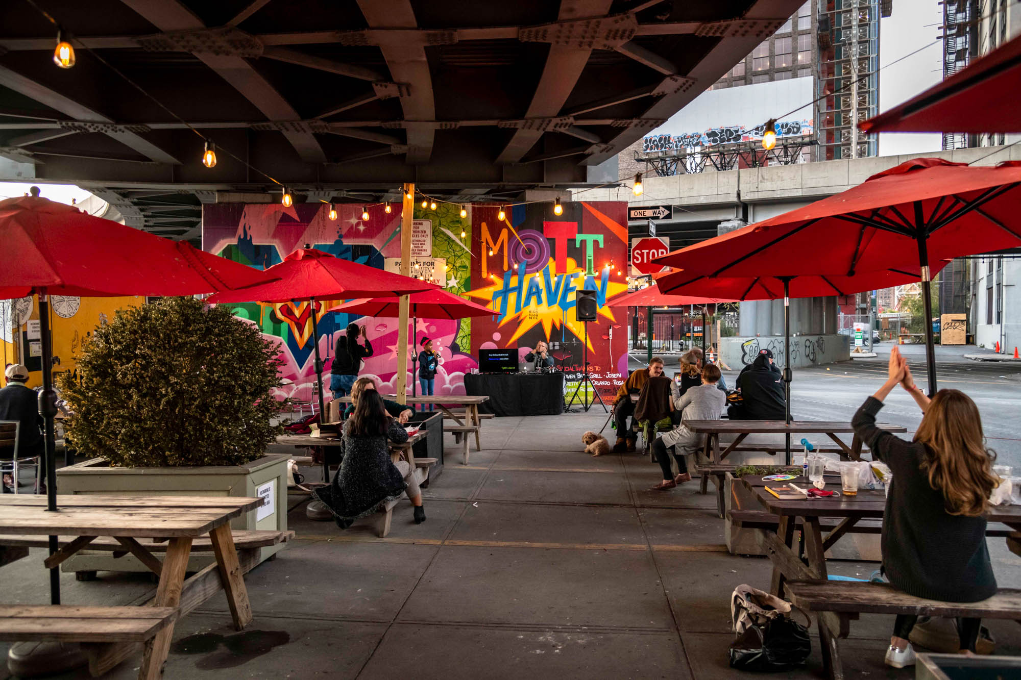 An outdoor event near Lincoln at Bankside in the Bronx, NY.