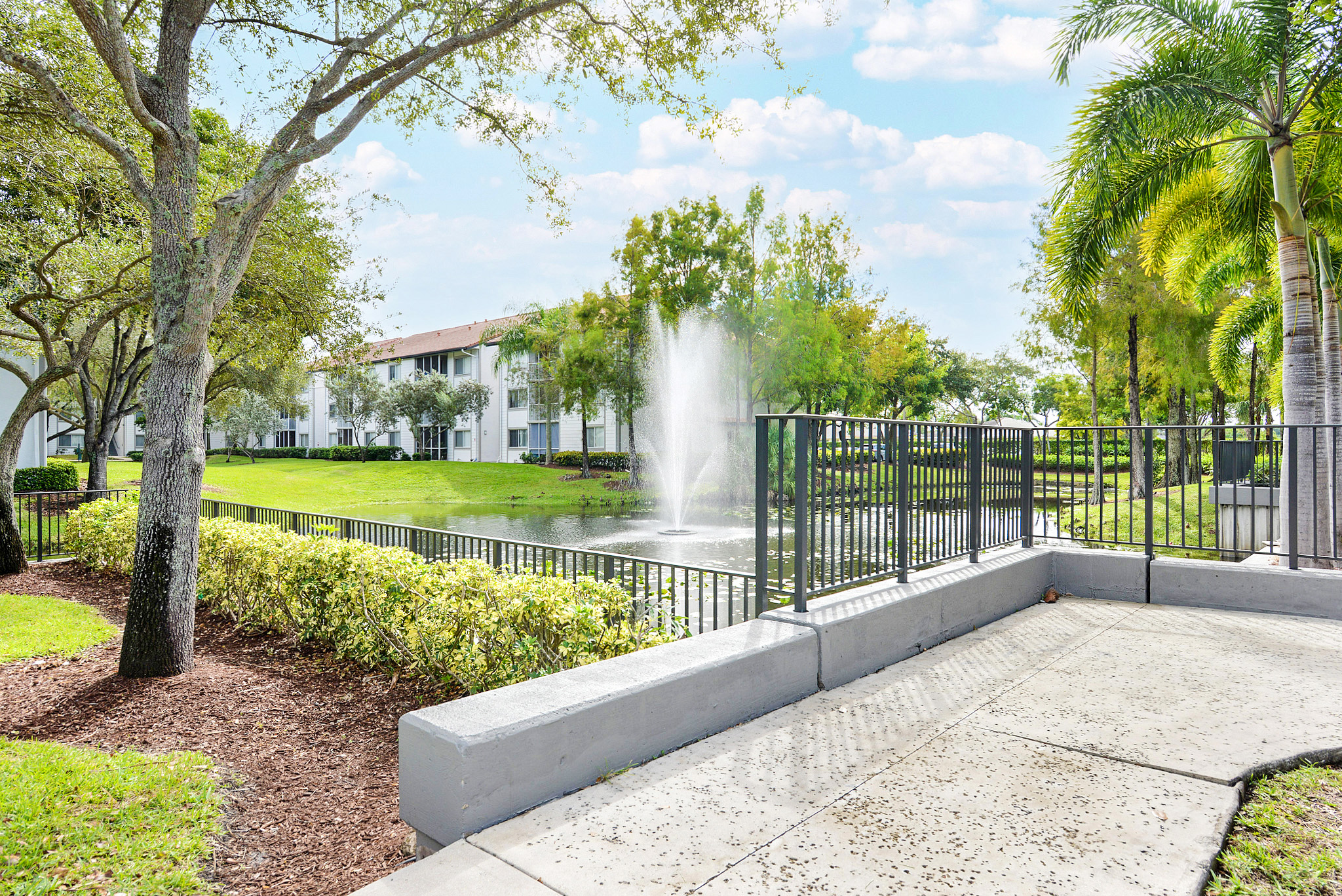 A water feature at Sabal Point in Fort Lauderdale, FL.