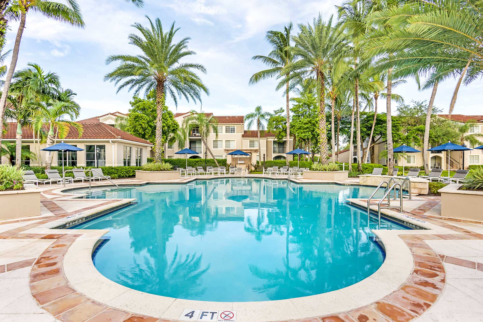 The pool at Miramar Lake in Fort Lauderdale, FL.