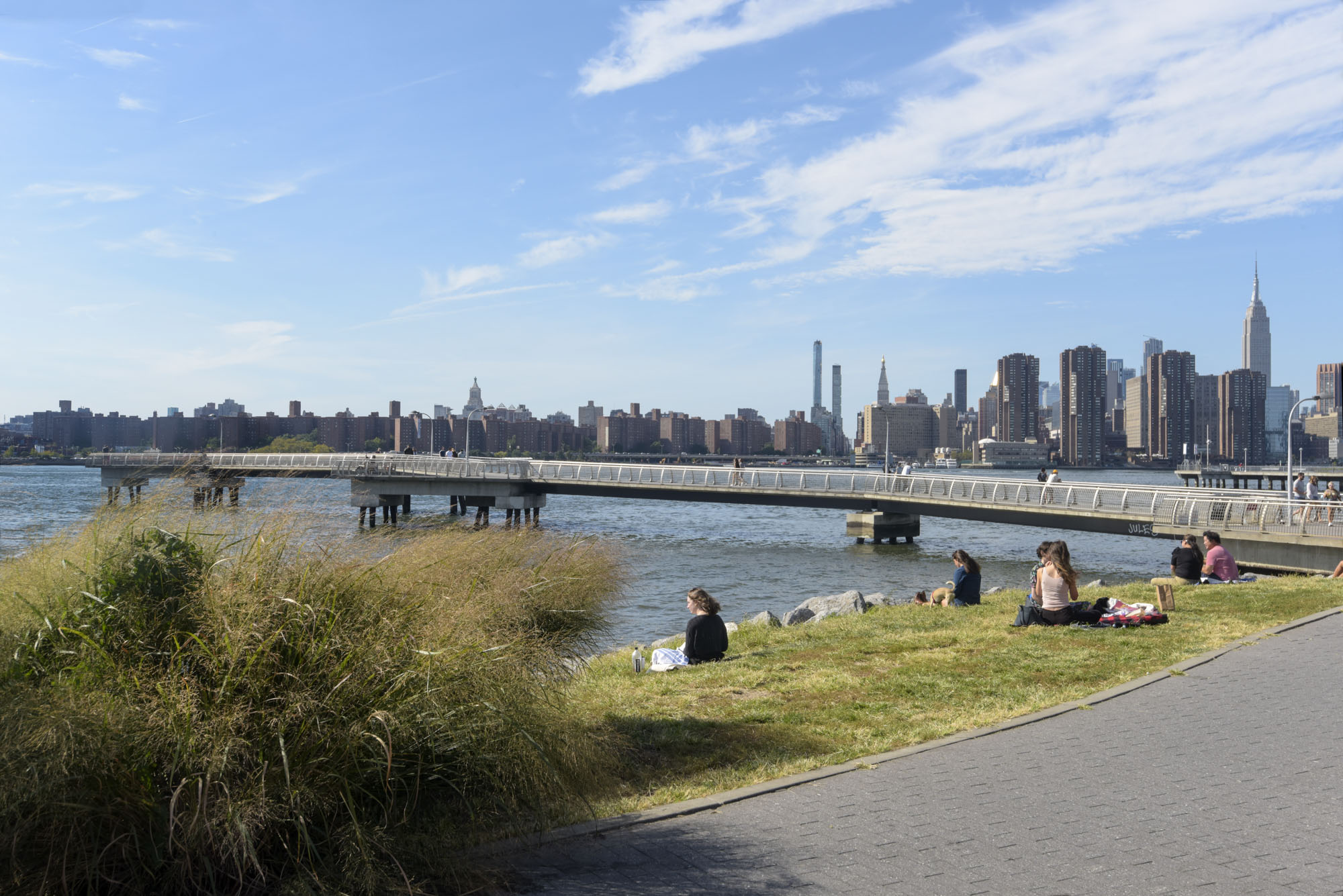 A view of Greenpoint Landing and Esplanade in Brooklyn, New York.