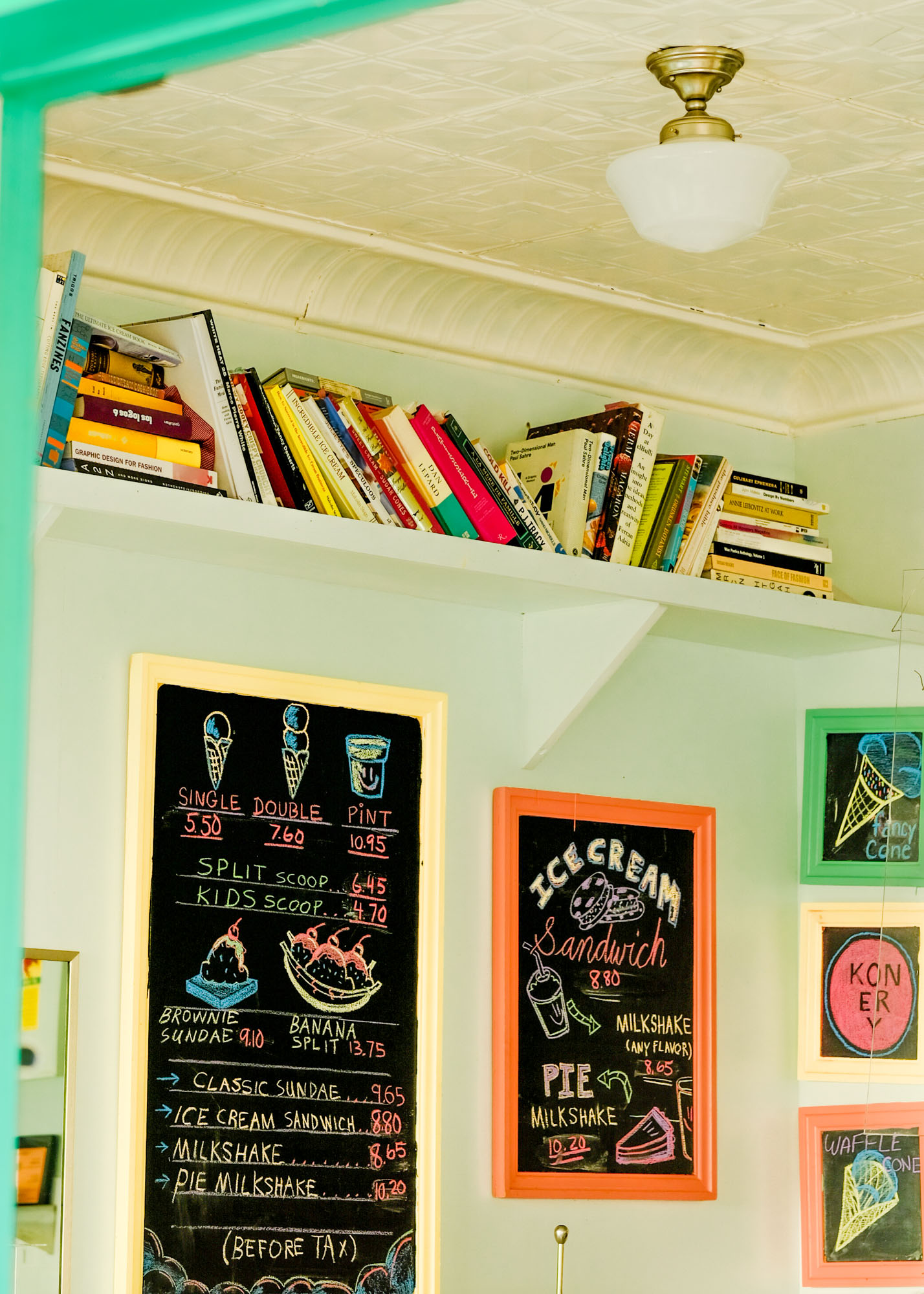 An ice cream shop in Greenpoint Landing in Brooklyn, New York.