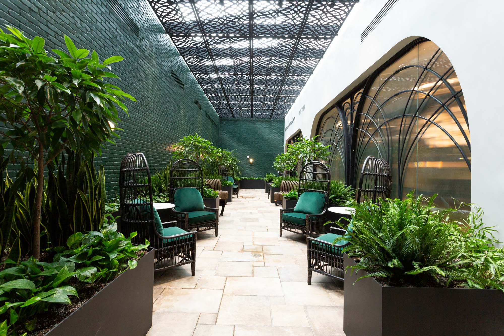 Garden Lounge at Estate apartments in Washington DC's Navy Yard.