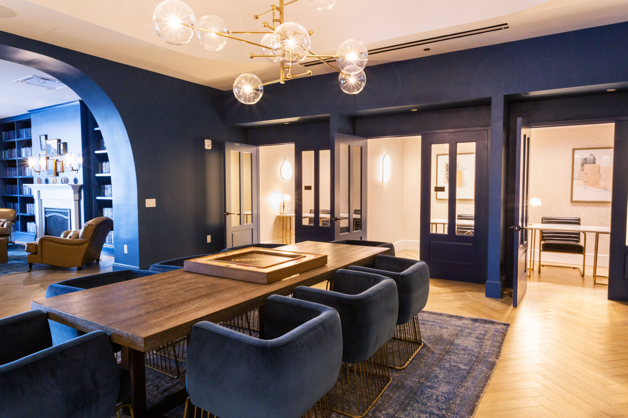 Lounge area at Estate apartments in Washington DC's Navy Yard.