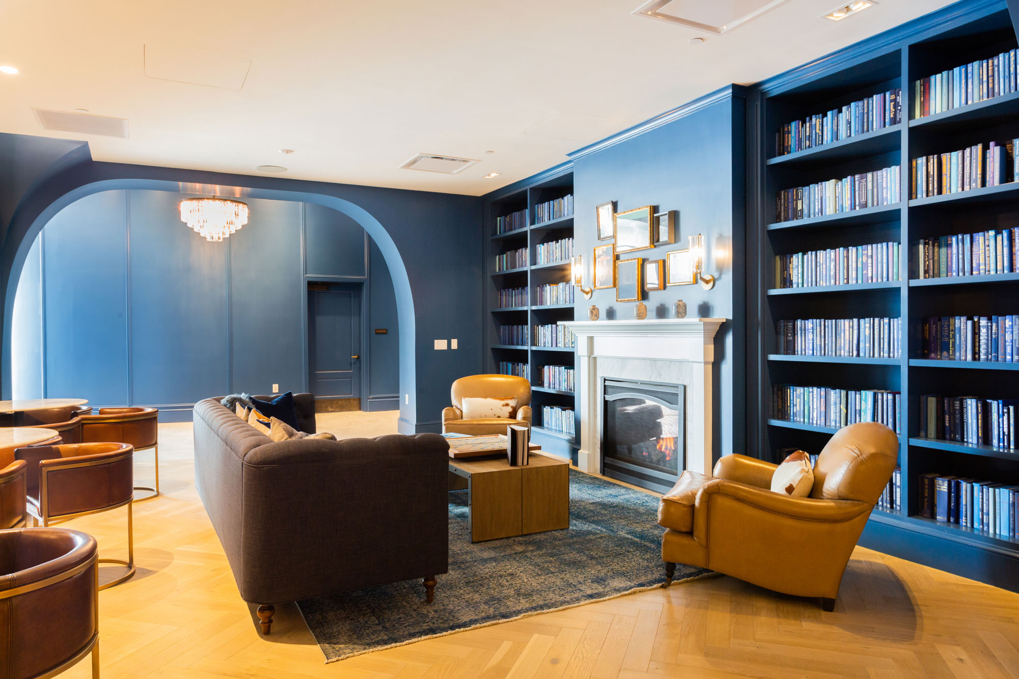 Lounge area at Estate apartments in Washington DC's Navy Yard.