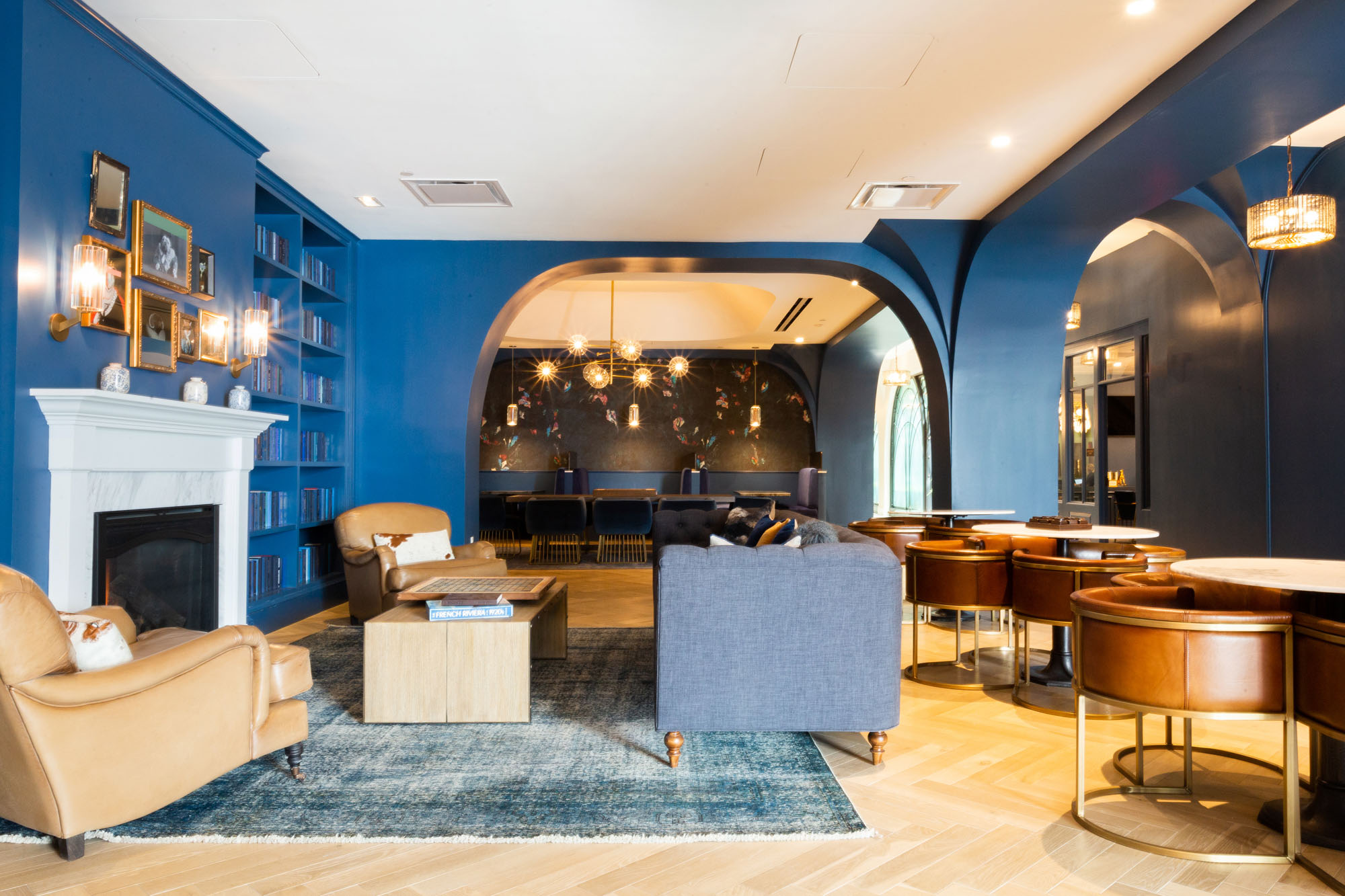 Lounge area at Estate apartments in Washington DC's Navy Yard.