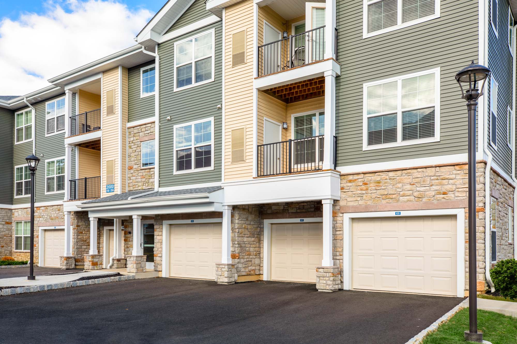 The exterior of Briggs and Union apartments in Mount Laurel, New Jersey.