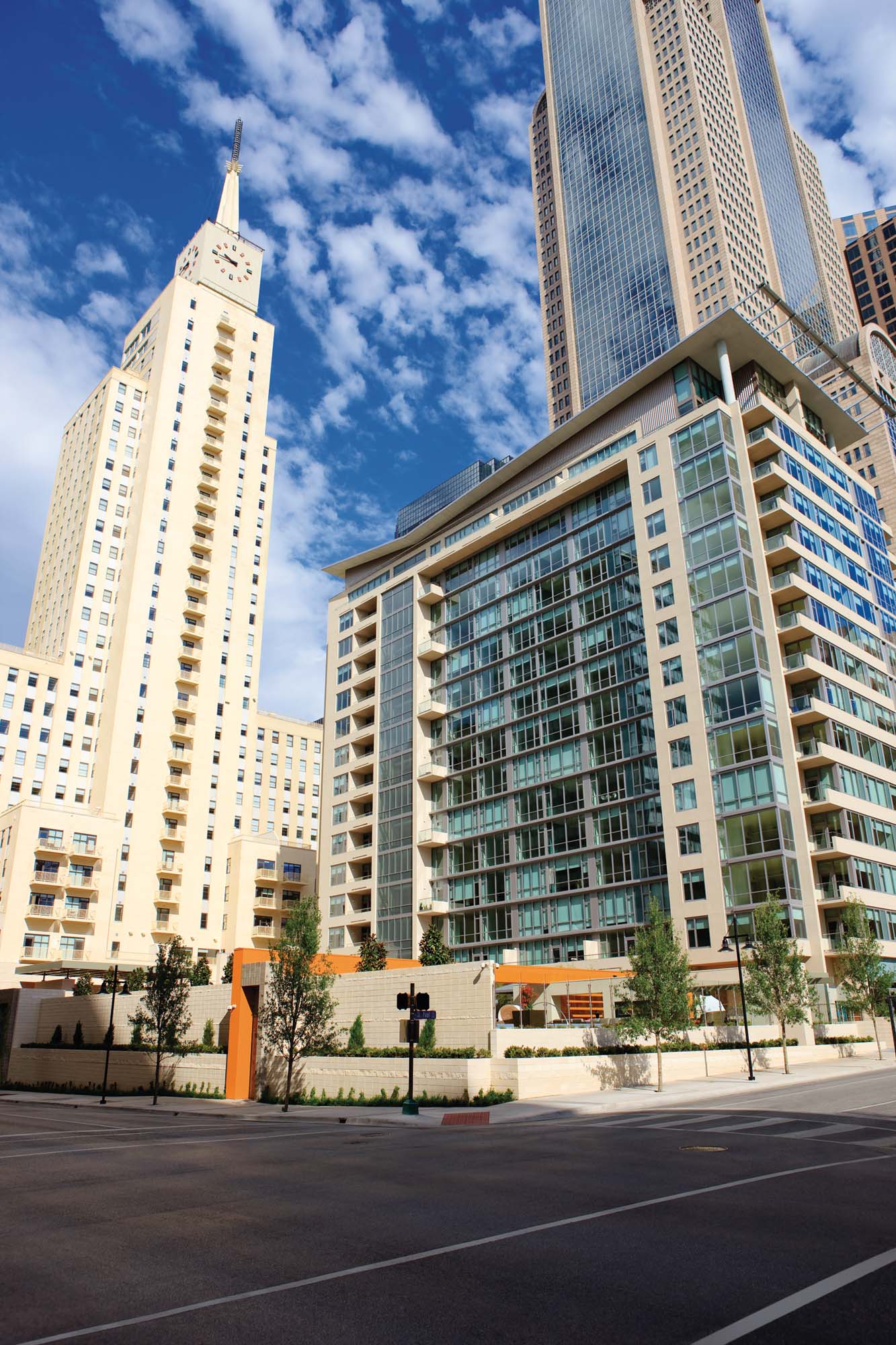 Street view of neighborhood of The Continental in Dallas, TX