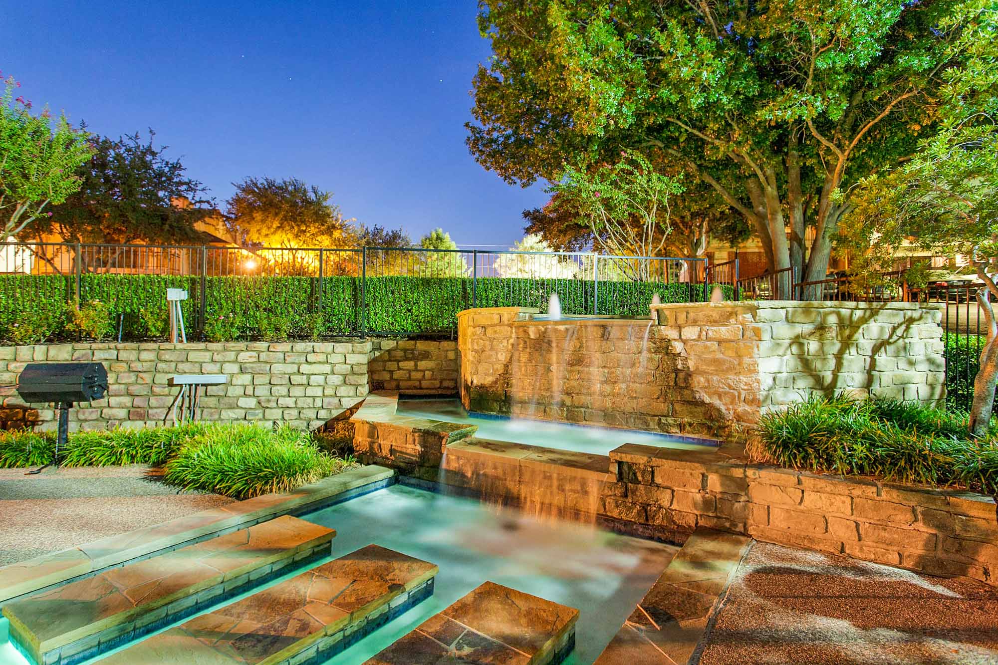 The hot tub at The Gables of McKinney apartments near Dallas, Texas.