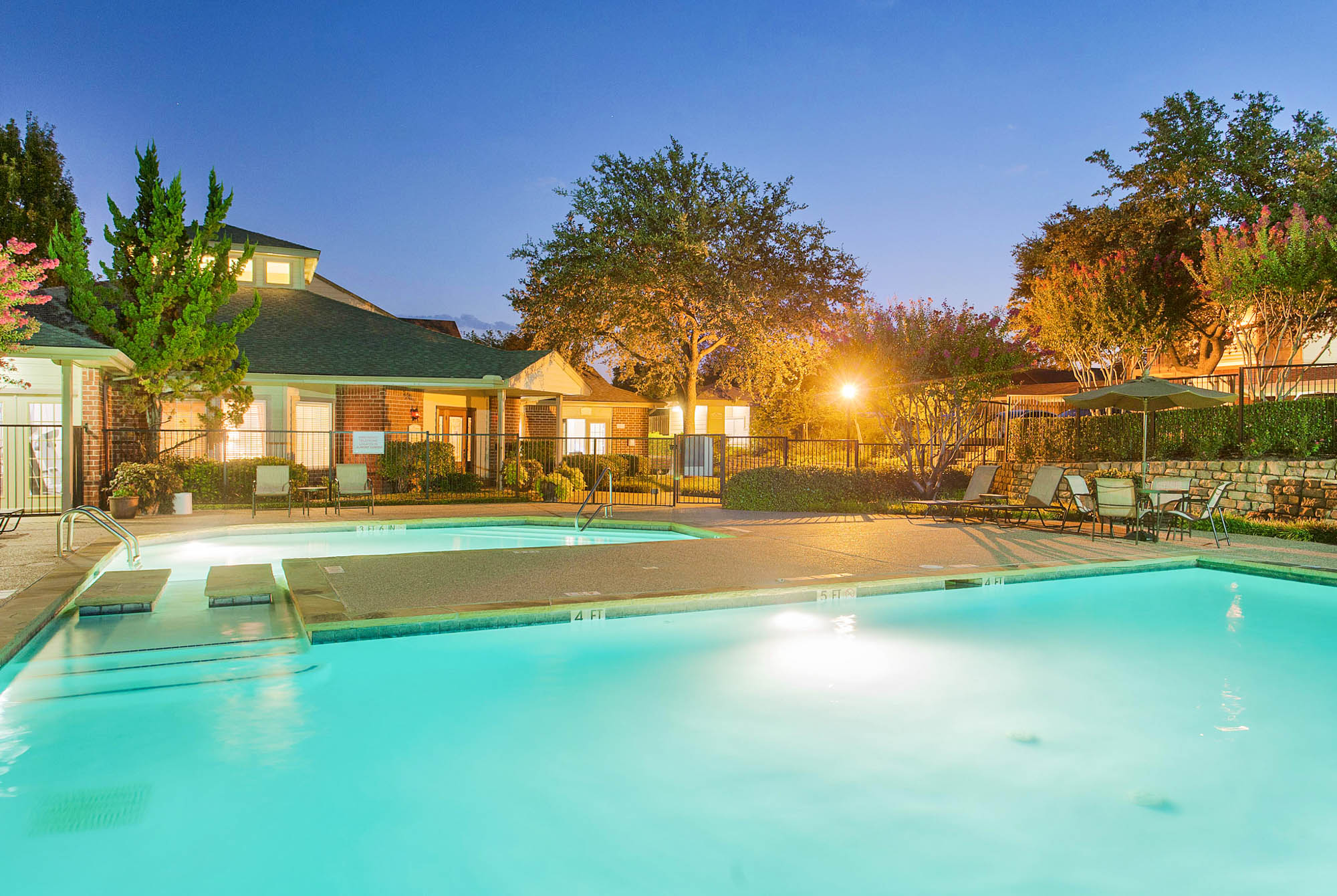 The pool at The Gables of McKinney apartments near Dallas, Texas.