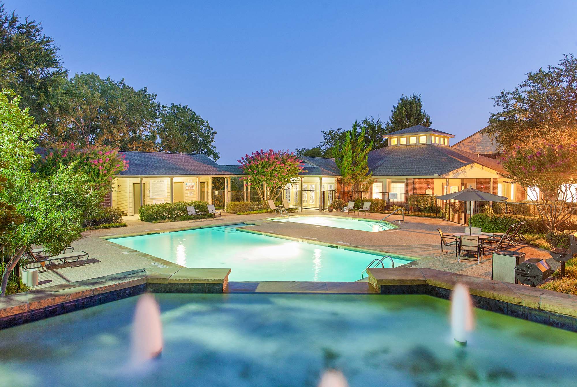 The pool at The Gables of McKinney apartments near Dallas, Texas.